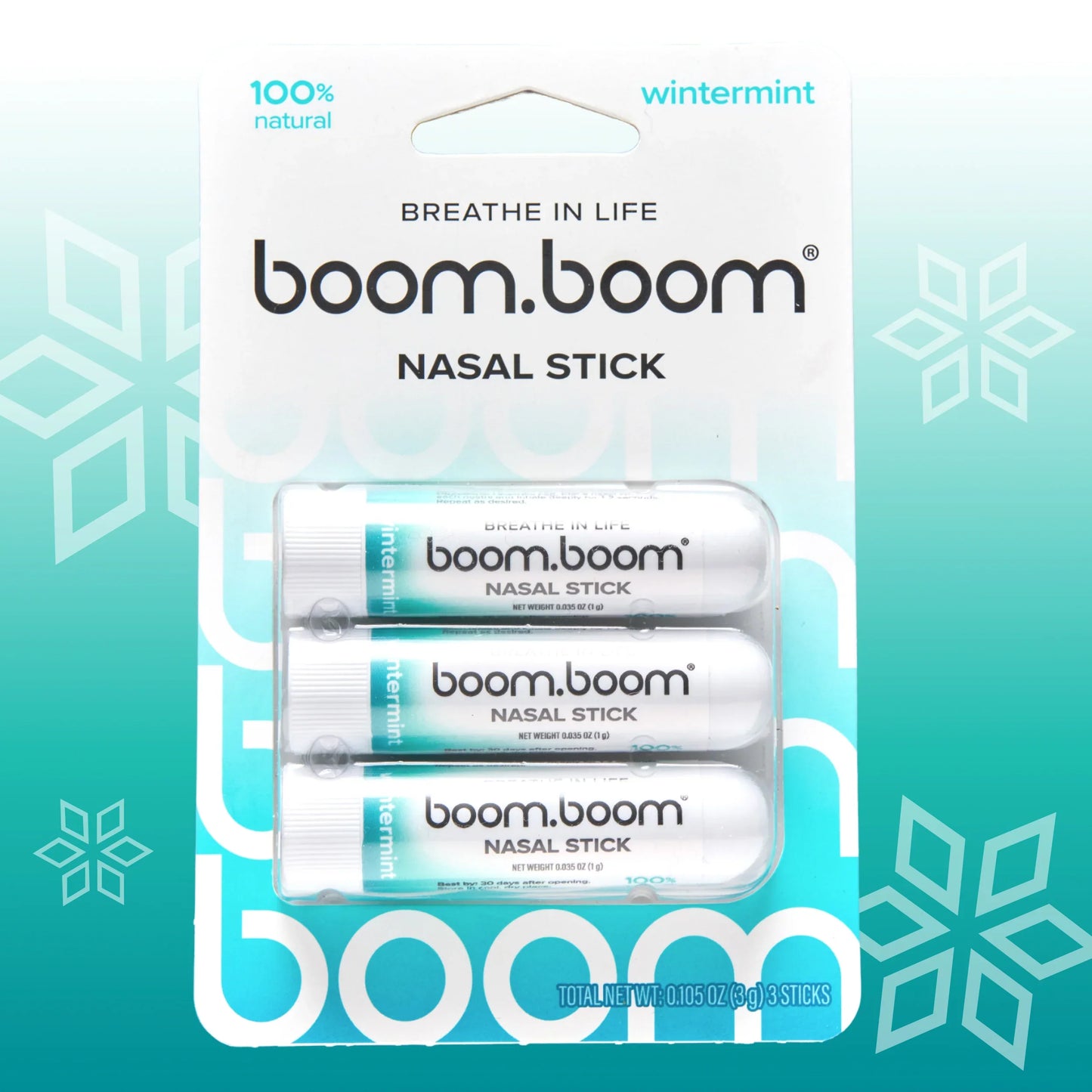 Refreshing Nasal Stick 3-Pack | Breathe Easier with BoomBoom’s Vapor Flow Technology™