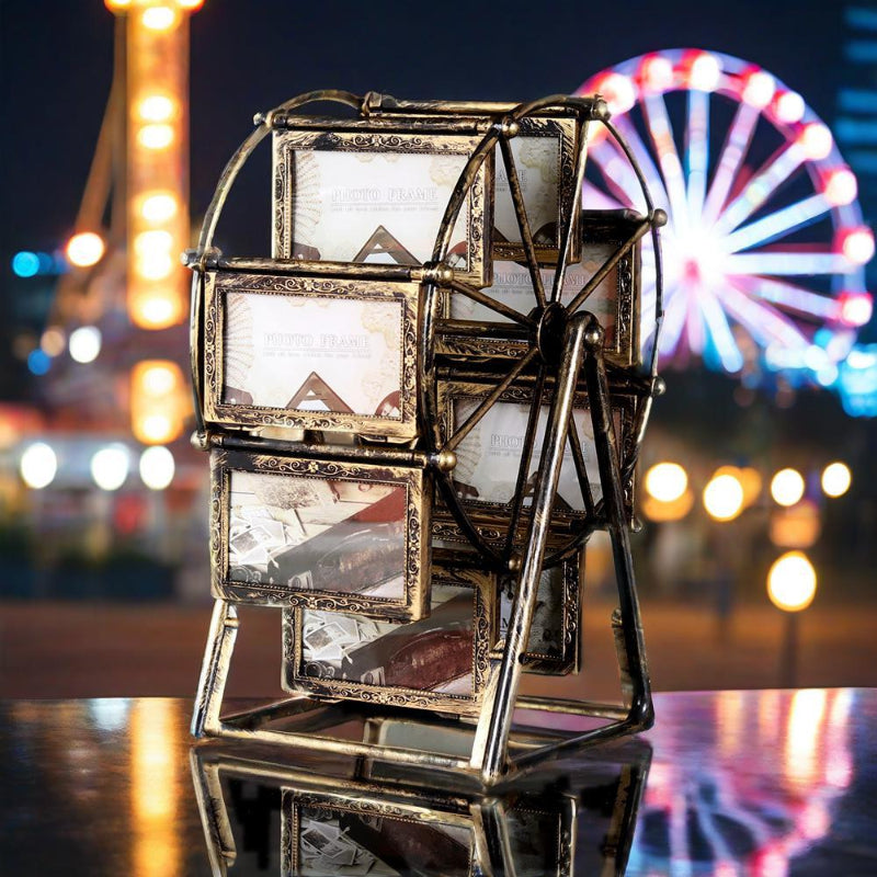 🎡Vintage Rotating Wheel Picture Frame🖼️