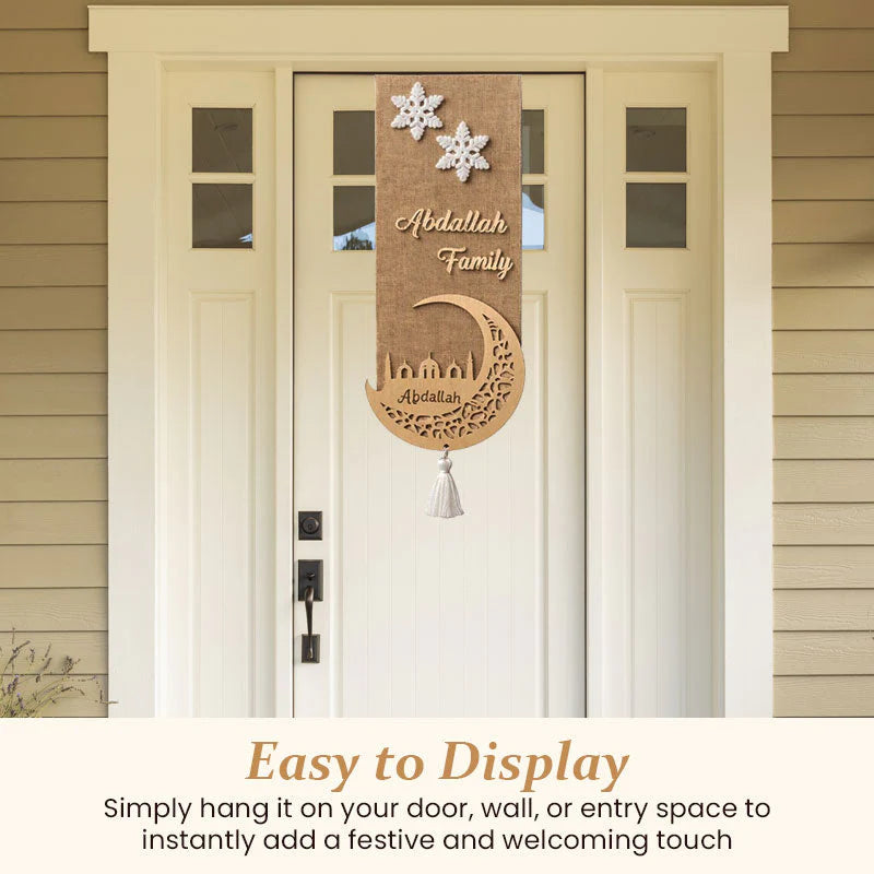 🌙✨ Double-Sided Ramadan Door Sign
