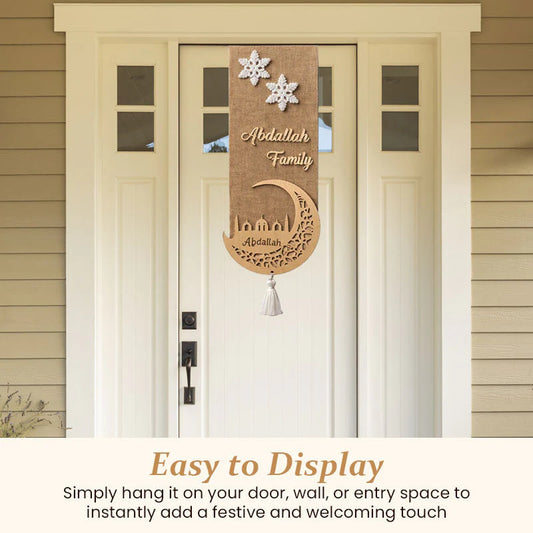 🌙✨ Double-Sided Ramadan Door Sign