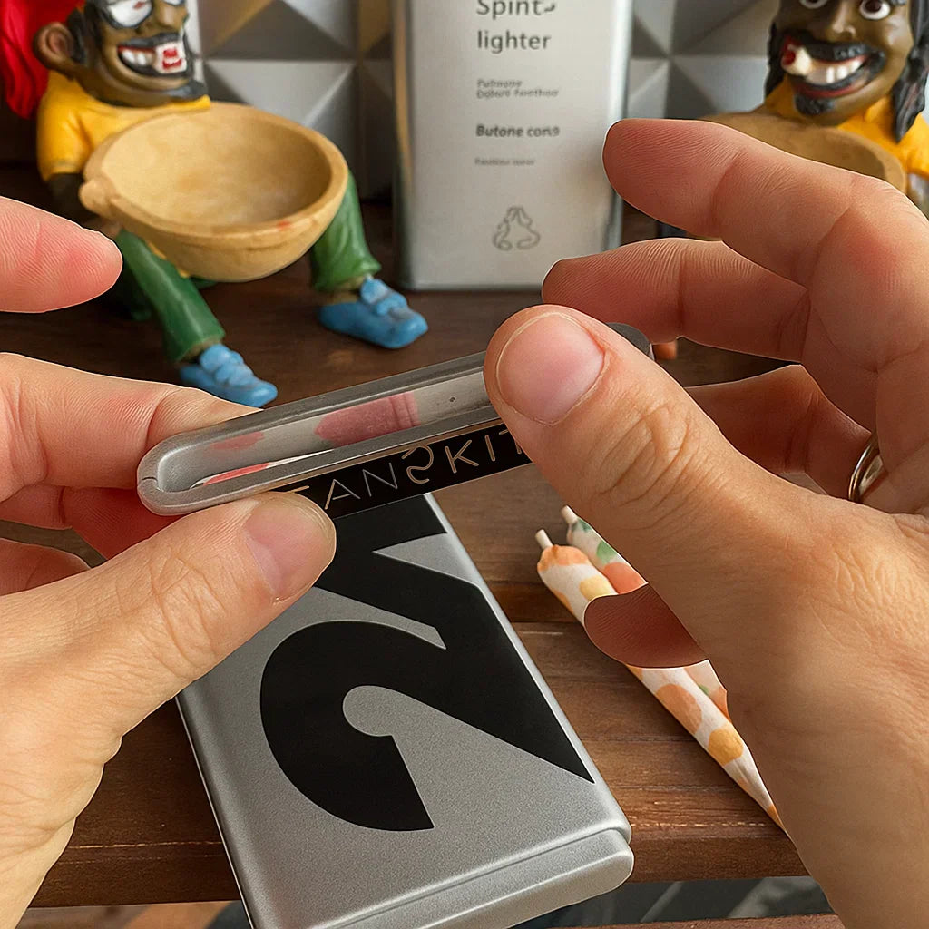 🌟 Portable Cigarette Case - Stainless Steel Design