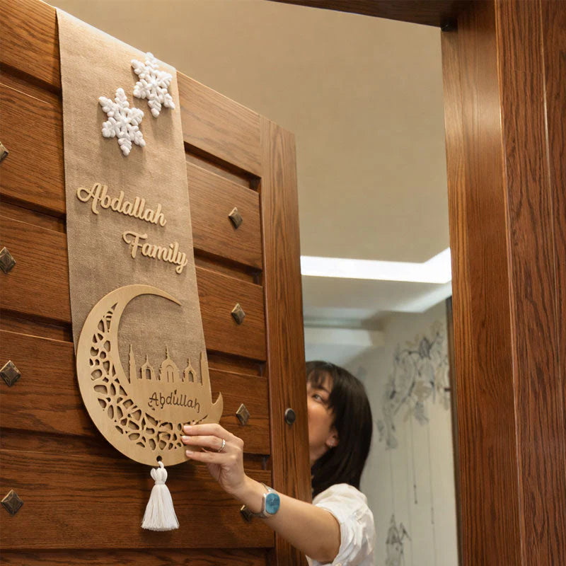 🌙✨ Double-Sided Ramadan Door Sign