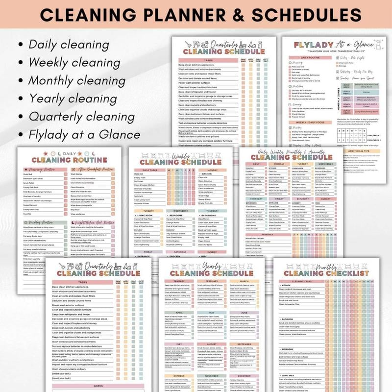 🔥🔥 ADHD toolbox for cleaning and organizing — Household planner